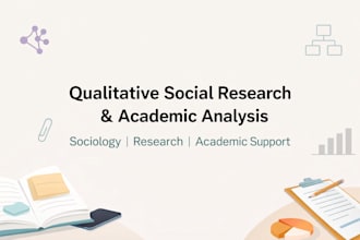 conduct qualitative social research and academic analysis