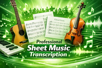 transcribe and record professional string quartet quintet orchestral sheet music