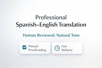 translate spanish to english and viceversa with human tone