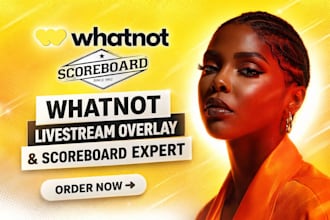 whatnot promotion scoreboard product listing animated overlay whatnot esportsobs