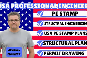 provide structural engineering drawings with pe stamp valid in all 50 US states