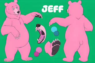 create furry reference sheet fursona ref sheet anthro furry ref sheet nsfw oc