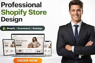 build a shopify store, design or redesign shopify store for ecommerce success