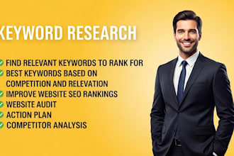 provide keyword research and SEO competitor analysis for website ranking