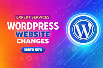 do wordpress website changes, fixes, customisation and edits