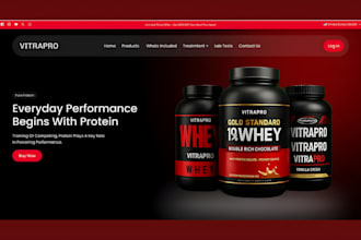 build supplement website health supplement supplement shopify store label design