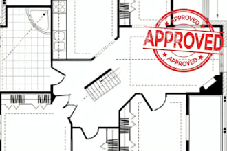 draw adu, house, and remodeling permit drawings for city construction approval