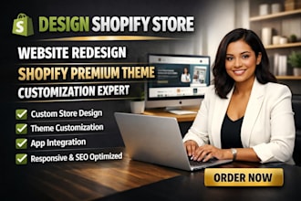 design shopify store website redesign shopify premium theme customization expert