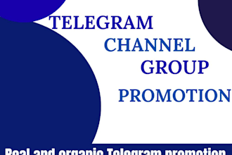 promote your telegram channel, telegram group, engagement