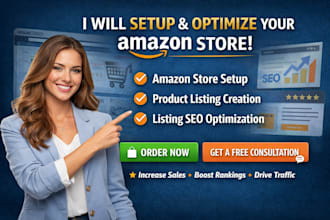 setup amazon fba  product listinting with SEO listing optimization