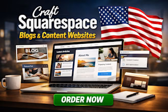 design professional squarespace blogs and content websites