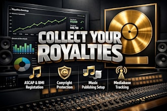 register your song with ascap or bmi and collect royalties
