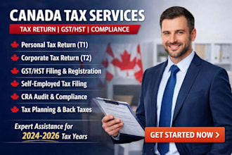 handle canada corporate tax t2 tax return filing, tax compliance and cra support