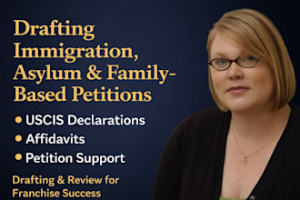 draft immigration, asylum, family based petitions, uscis declarations affidavit