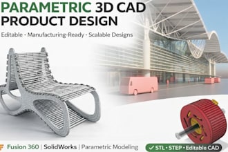3d cad model parametric design product design 3d rendering grasshopper fusion360