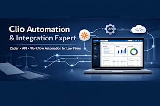 clio automation and integration with zapier, API and custom workflows
