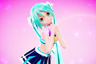 create, rig, port, fix 3d model, mmd, vrm, vrchat, animaze, gmod, vtuber, warudo