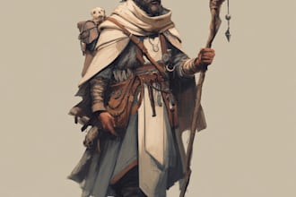 illustrate your ttrpg oc, vtm, fantasy, dnd character art