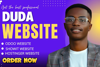 redesign duda website design dora website odoo website hostinger website