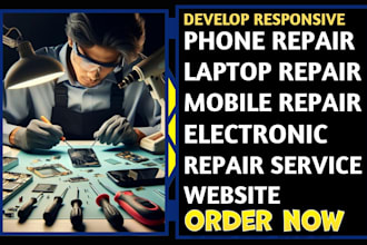 design phone repair, laptop repair, computer electronics repair website
