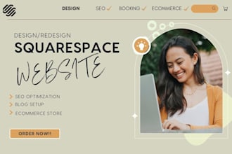 create squarespace,  beautiful squarespace, responsive website that converts