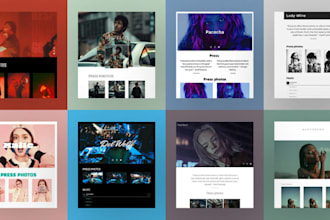 design professional artist epk press kit to boost your music career
