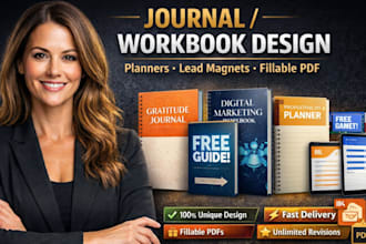 do journal design, workbook, planners, lead magnet, fillable pdf