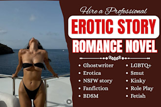 ghostwrite erotic story, nsfw fanfic, smut kinky bdsm, romance erotica novel