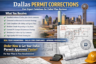 fix city permit comments with stamped drawings in dallas