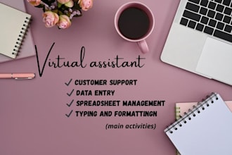 you as a virtual assistant with admin and online support