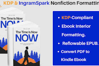 format manuscript to amazon KDP kindle ebook ingramspark paperback formatter