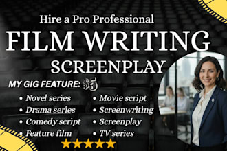adapt your novel to movie script, screenplay film script screenwriting tv series