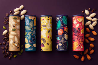 design cosmetic bottle label or skincare packaging
