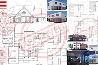 design autocad house plans and permit ready architectural drawings