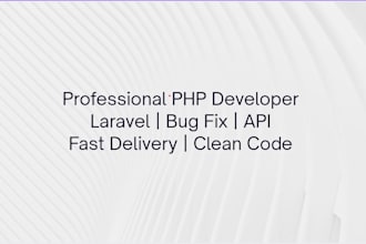 develop a custom PHP website or web application