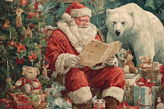 illustrate a personalized christmas card for you