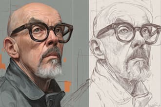 draw hyperrealistic digital portraits and illustration art