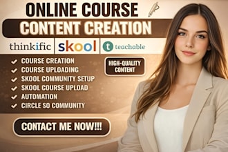 do online course creation course content course curriculum training course
