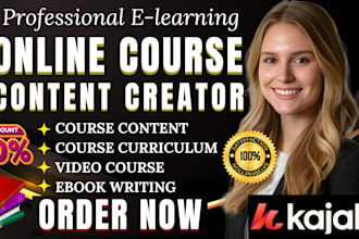 create ebook online course content teachable course creation ppt video course