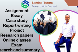 do research and summary writing, assignments, assessment, essay, project, report
