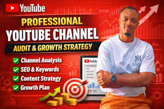 do a professional youtube channel audit and growth strategy