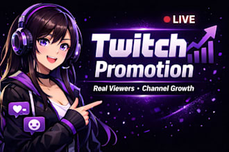 promote twitch channel, twitch live viewer, livestream, twitch marketing