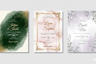 design professional party card and invitation card