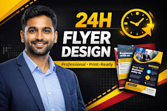 design a flyer within 24 hours