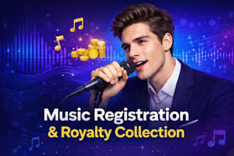 handle your music registration and song publishing to collect royalties