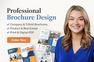 design a brochure, trifold brochure product  company brochure consultant