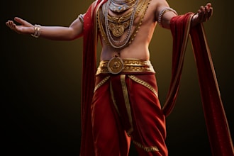 create high quality 3d characters for films