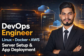 setup linux server deploy app dockerize and configure aws
