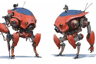 high quality robot, mecha concepts