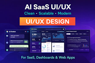design modern saas dashboard UI in figma for web apps